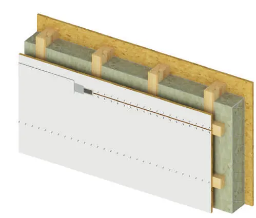Decking — OSB Firestop assembly cross-section